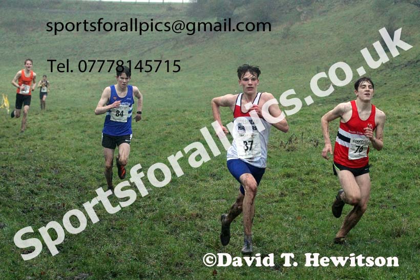 Mens under-17s, NECAA Junior Cross Country Relays, Thornley Farm, Peterlee, Saturday, December 12th. Photo: David T. Hewitson/Sports for All Pics